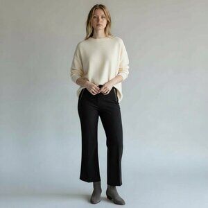 Lucy Paris women's cropped flare pants color Black size small